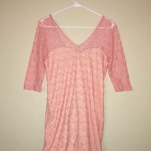 Lace pink dress!